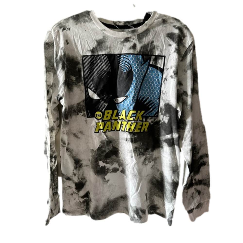 NWT Boy's Marvel The Black Panther Tie Dye Long Sleeve‎ Top Various Sizes